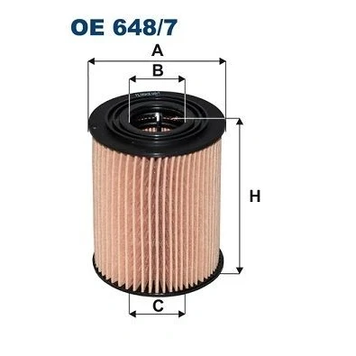 Billede af FILTRON OE 648/7 Oliefilter Filterindsats CHEVROLET: Cruze Sedan, Epica Lacetti Hatchback, OPEL: Antara