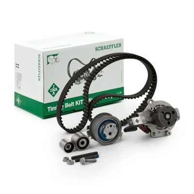 Billede af INA 530 0699 30 vandpumpe + Tandremssæt med regulerbar VOLKSWAGEN: Golf 7 Variant, 7, Tiguan II, SKODA: Octavia 3 Combi
