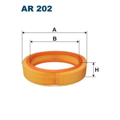 Billede af FILTRON AR 202 Luftfilter 52,5 262 Filterindsats OPEL: Manta A Coupe, B Sedan, Omega Caravan