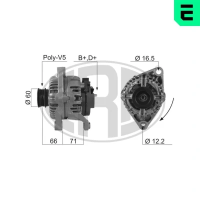 Billede af ERA 210201A Generator 14V 80A