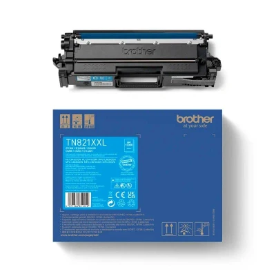 Billede af Brother TN821XXLC cyan toner 12.000 sider original