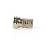Billede af F Connector Lige Han Nikkelplateret 75 Ohm Slå til Kabeldiameter: 5.5 mm Zinc Alloy Sølv 5 stk. Box
