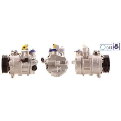 Billede af LUCAS ACP505 Kompressor PAG 46 R134a med pakninger