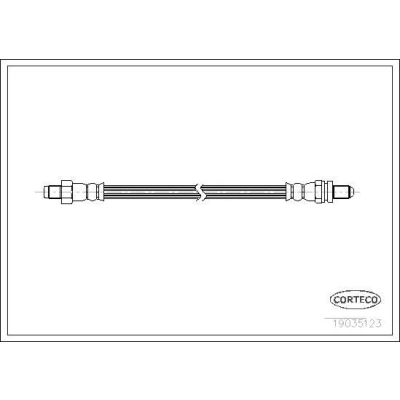Billede af CORTECO 19035123 Bremseslange 346 M10X1