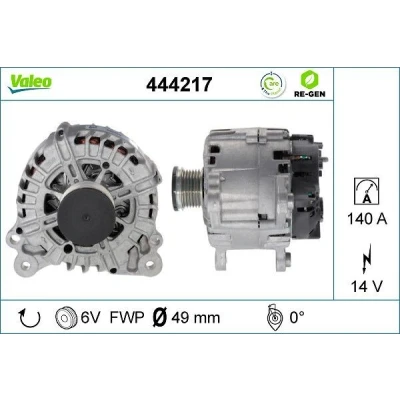 Billede af VALEO 444217 Generator 14V 140A VOLKSWAGEN: Polo V Hatchback, Golf 7, 7 Variant, SKODA: Octavia 3 Schrägheck, Combi, SEAT: Ibiza 4
