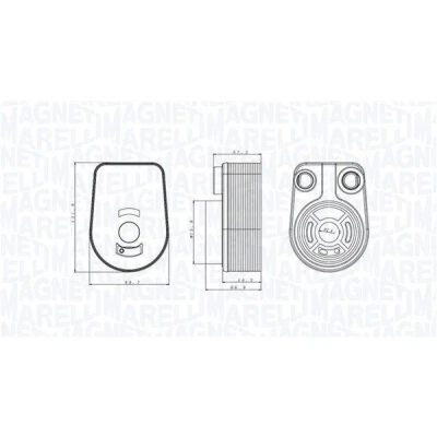 Billede af MAGNETI MARELLI 350300002800 Olieradiator RENAULT: GRAND SCENIC 3