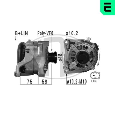 Billede af ERA 210969A Generator 14V 210A BMW: 5 Sedan, 3 Touring