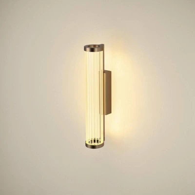 Billede af SLV LED væglampe Quimera, kobberfarvet, højde 41 cm, CCT