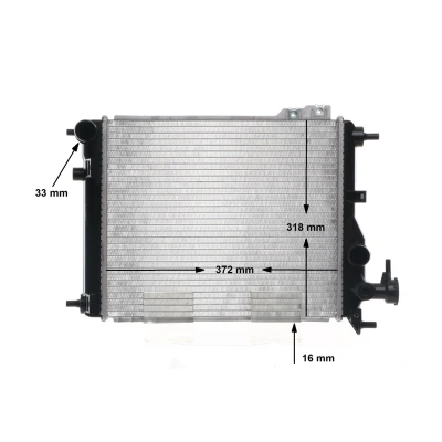 Billede af MAHLE ORIGINAL CR 1115 000S Radiator til køretøjer med klimaanlæg 372 318 16 manuelt gear Loddet køleripper HYUNDAI: Getz
