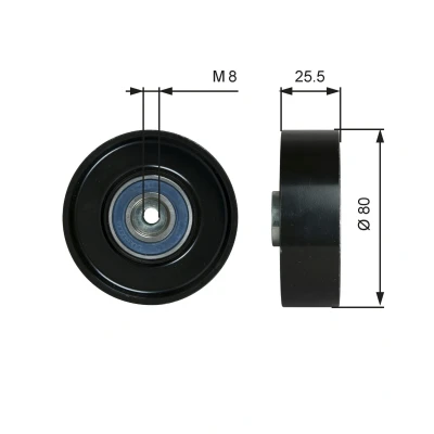 Billede af GATES FleetRunner Micro V Kit T38089 Remstrammerhjul VOLKSWAGEN: LT 28 46 II Ladvogn / Chassis