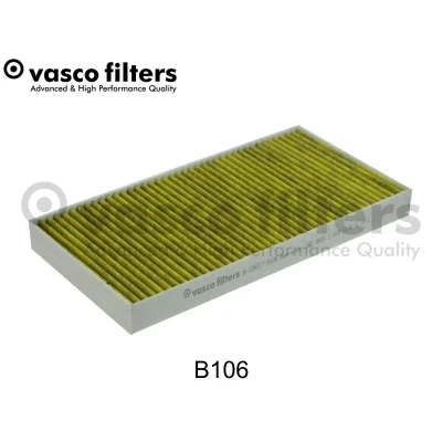 Billede af DAVID VASCO B106 Kabinefilter Aktivkul filter med Polyphenol 332 164 30 OPEL: Vectra C Caravan, CC, Corsa Hatchback, SAAB: 9 3 Sedan