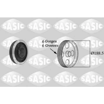Billede af SASIC 9001805 Remskive Krumtapaksel AUDI: A4 B6/B7 Cabriolet, A6 C6 Avant, Sedan, VOLKSWAGEN: Touareg I