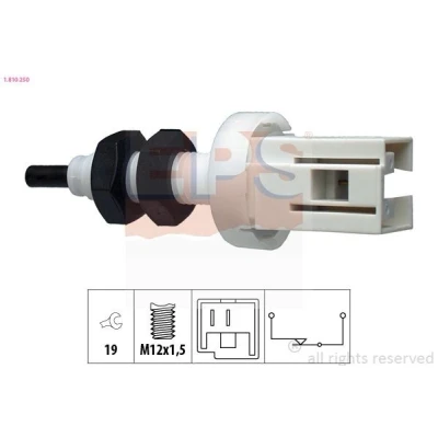 Billede af EPS 1.810.250 Bremselyskontakt mekanisk M12x1,5 Made in Italy OE Equivalent