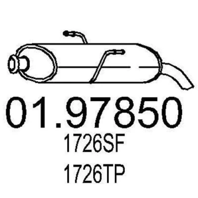 Billede af MTS 01.97850 Lydpotte 700 PEUGEOT: 206 Hatchback