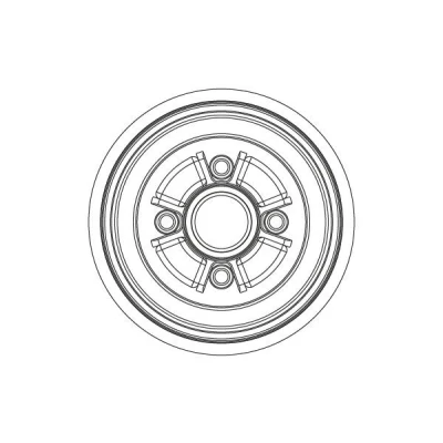 Billede af TRW DB5005 Bremsetromler 244mm NISSAN: MICRA 4