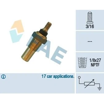 Billede af EPS 1.830.124 Kølevæsketemperatur Sensor Made in Italy OE Equivalent FORD: Escort 4, 5, MONDEO 2 Kombi