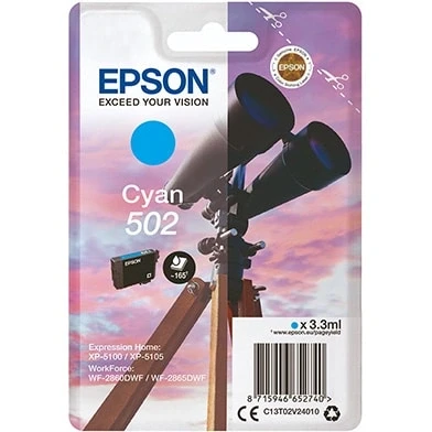 Billede af Epson 502 Cyan Standard Original Blækpatron