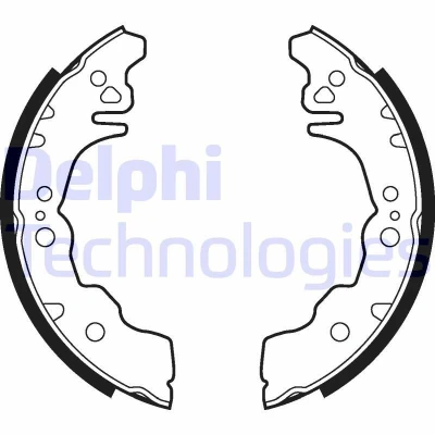 Billede af DELPHI LS2023 Bremsebakker 180 28 SUBARU: JUSTY 4