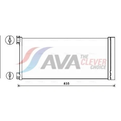 Billede af PRASCO RTA5626D Kondensator med tørrer 15,5 10,2 Aluminium 738 R 134a
