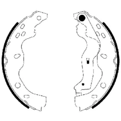 Billede af TEXTAR 91067500 Bremsebakker 220 35 med håndbremsegreb SUZUKI: SX4 I Hatchback