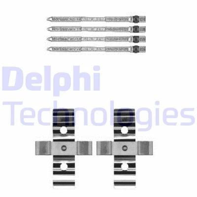 Billede af DELPHI LX0604 Tilbehørssæt, skivebremsebelægning RENAULT: CLIO 3, MEGANE 2, ALFA ROMEO: MiTo, OPEL: Corsa D Hatchback