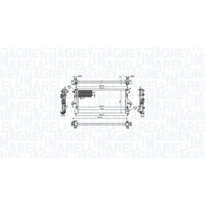 Billede af MAGNETI MARELLI 350213214900 Radiator til køretøjer med manuelt gear 780 368 34 Mekanisk fuget køleripper