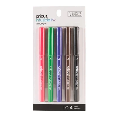 Billede af Cricut Infusible Ink penne Basic [0,4 mm5 Styk] sort