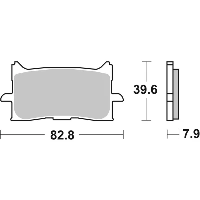 Billede af TRW MCB888SV Bremseklodser Sinter Street