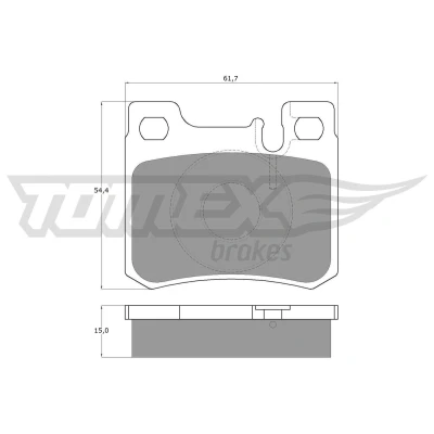Billede af TOMEX brakes TX 12 30 Bremseklodser bagaksel Forberedt til slidindikator MERCEDES BENZ: W124 Sedan, C klasse 190