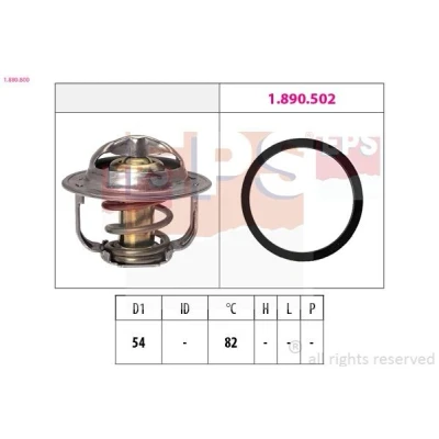 Billede af EPS 1.880.800 Termostat 82 54 Made in Italy OE Equivalent uden hus OPEL: Zafira B, Vectra C Sedan, Astra G Caravan, ALFA ROMEO: 159 Sportwagon