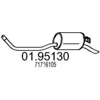 Billede af MTS 01.95130 Lydpotte 930 FIAT: Punto I Hatchback