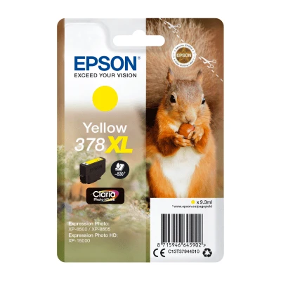 Billede af Epson T378 XL Yellow Original Blækpatron