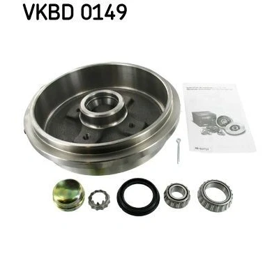 Billede af SKF VKBD 0149 Bremsetromler med integreret hjulleje 240 VOLKSWAGEN: GOLF 2, 3 Cabrio, 3, SKODA: Favorit Pick up