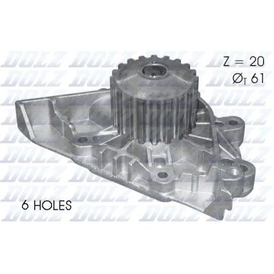 Billede af DOLZ C124 Vandpumpe 20 med remskive uden hus PEUGEOT: 406 Sedan, 206 Hatchback, 307 CITROËN: C4 I Grand Picasso, Hatchback