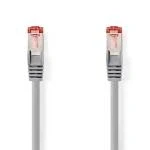 Billede af Kat 6 kabel RJ45 (8P8C) Hanstik S/FTP 10.0 m Runde PVC LSZH Grå Box