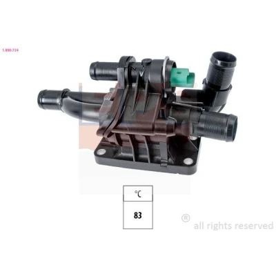 Billede af EPS 1.880.734 Termostat 83 Made in Italy OE Equivalent med pakning FORD: FIESTA 6, Galaxy Mk2 MPV, Focus 2 Kombi, CITROËN: C4 I Grand Picasso