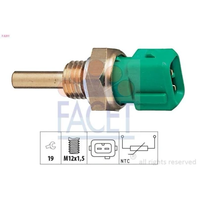 Billede af FACET 7.3211 Sensor, kølevæsketemp. Made in Italy OE Equivalent