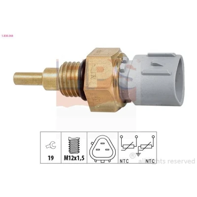 Billede af EPS 1.830.368 Kølevæsketemperatur Sensor Made in Italy OE Equivalent SUZUKI: Alto VI, MAZDA: 626 V Sedan, MX 5 2, TOYOTA: Corolla VIII Sedan