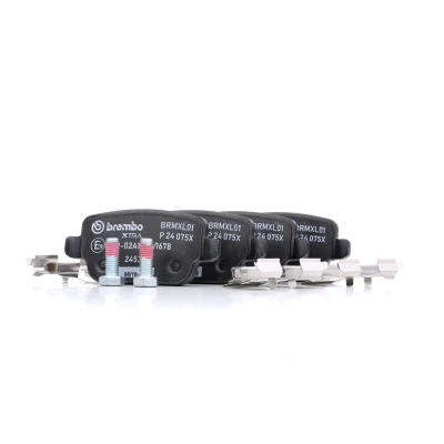 Billede af BREMBO P 24 075X Bremseklodser Ekskl. slidadvarselskontakt med bremsecaliperskruer tilbehør FORD: MONDEO 4 Turnier, S Max Mk1, Galaxy Mk2 MPV
