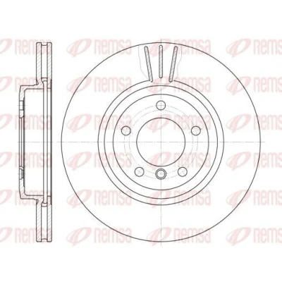Billede af REMSA 6598.10 Bremseskiver foraksel 325, 325 24,9 5 ventileret BMW: 3 Sedan, Touring, Coupe