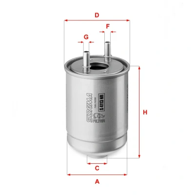 Billede af SOFIMA S 4113 NR Brændstoffilter Filterindsats 10mm RENAULT: MEGANE 3 Grandtour, Grand SCENIC 3, SUZUKI: Vitara 2 SUV