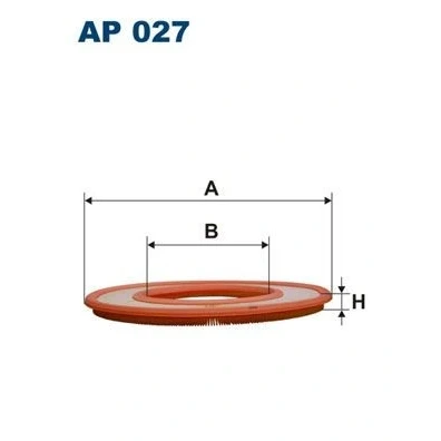 Billede af FILTRON AP 027 Luftfilter 25 406 Filterindsats MERCEDES BENZ: W124 Sedan, W123 Stationcar, BMW: 5 6 Coupe