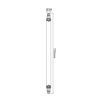 Billede af LED fugttæt lampe Tri Proof Slim, længde 70 cm