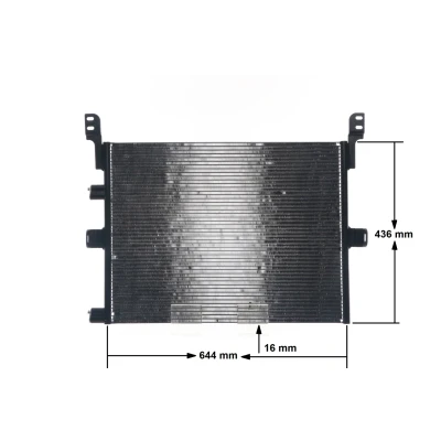 Billede af MAHLE ORIGINAL AC 673 000S Kondensator uden tørrer 12 11,0 608