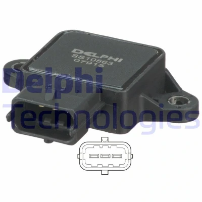 Billede af DELPHI SS10563 12B1 Gasspjæld Potentiometer OPEL: Omega B Sedan, Corsa Hatchback