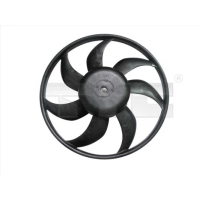 Billede af TYC 809 0021 Køleventilator til køretøjer med klimaanlæg 390 240 uden kølerventilatorramme (karm) OPEL: Corsa D Hatchback
