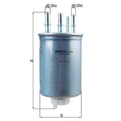 Billede af MAHLE ORIGINAL KL 1044 Brændstoffilter Ledningsfilter 10 9,9 LAND ROVER: Range Rover Sport