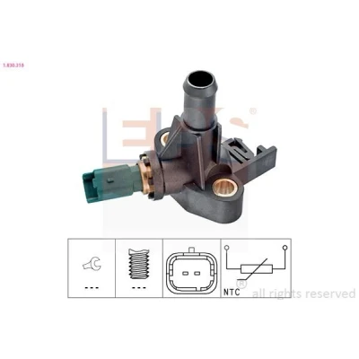 Billede af EPS 1.830.318 Kølevæsketemperatur Sensor Made in Italy OE Equivalent FIAT: Panda II Hatchback, Punto Seicento / 600 Hatchback