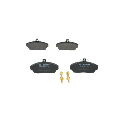 Billede af BOSCH 0 986 424 566 Bremseklodser Low Metallic med anti knirke plade, skruer tilbehør LAND ROVER: Freelander I SUV, SUV Cabriolet