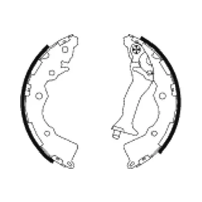 Billede af TEXTAR 91068900 Bremsebakker 203 32 med håndbremsegreb KIA: RIO 2, HYUNDAI: ACCENT 3